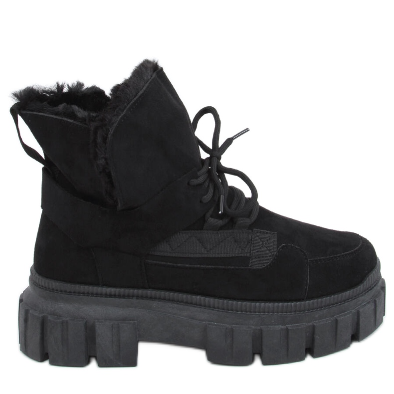 Arbor Black isolierte Schneestiefel schwarz