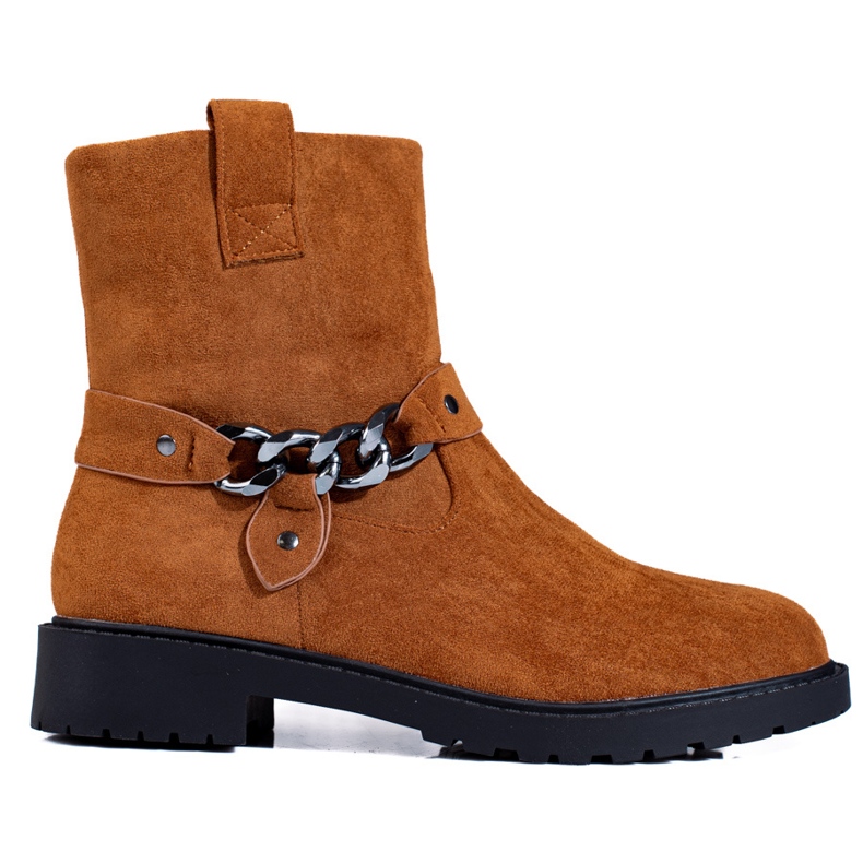 Weide Klassische Arbeiter aus Wildleder orange