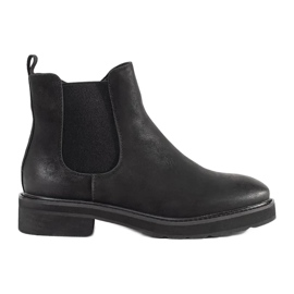 Klassische schwarze Stiefel von Sergio Leone