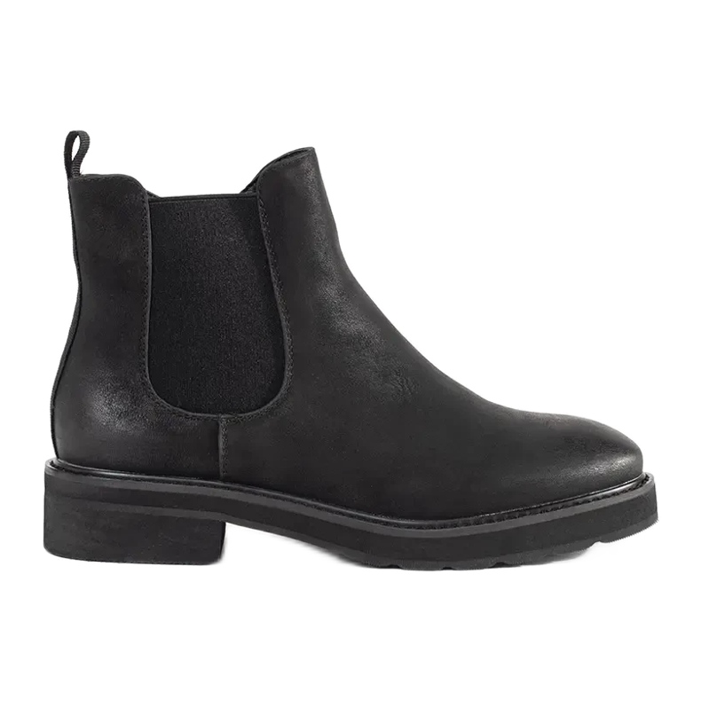 Klassische schwarze Stiefel von Sergio Leone