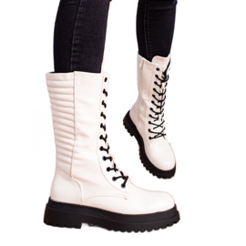 Seastar Weiße Stiefel aus Öko-Leder