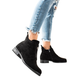 Camo Warme Stiefel mit Reißverschluss schwarz