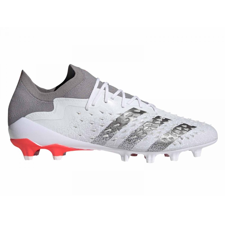 Adidas Predator Freak.1 Low Ag M GZ2806 Fußballschuhe grau-weiß weiß