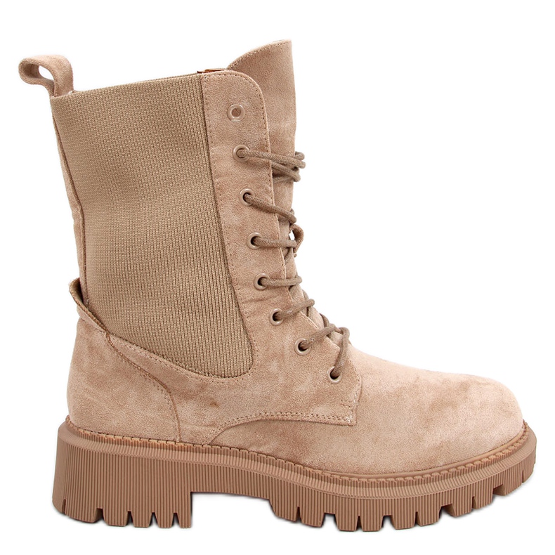 Militärstiefel mit Sockenoberteil Nevada Khaki beige