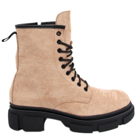 Dazy Beige Wildleder Arbeiter