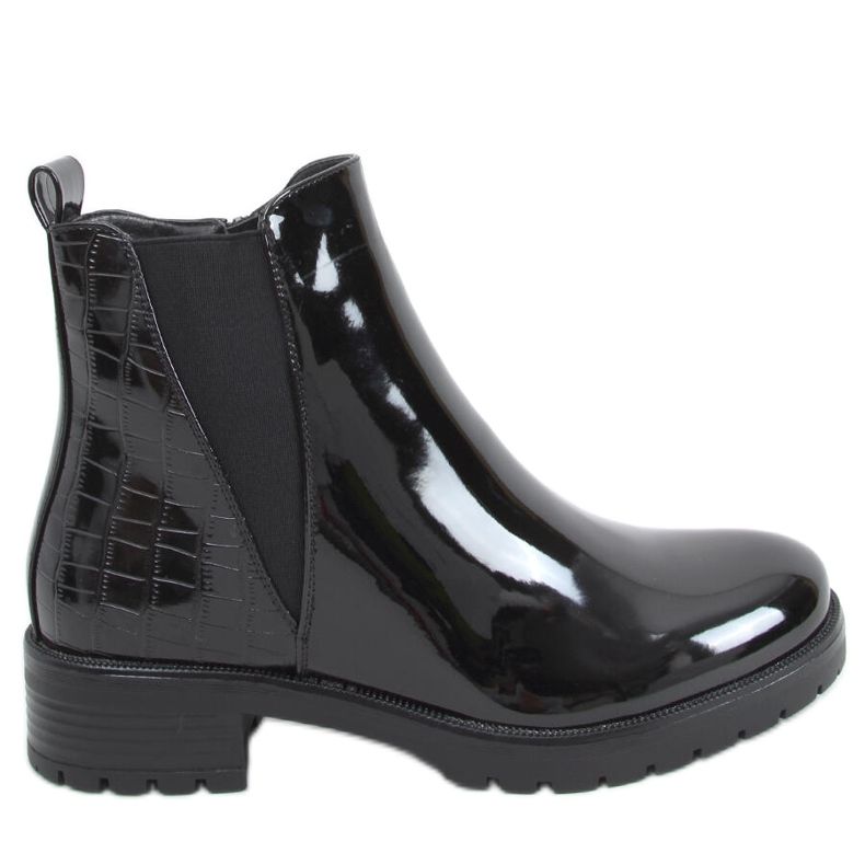 Isolierte Chelsea-Boots Duni Schwarz