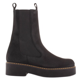 Marco Shoes Greta Stiefel mit elastischem Gummi schwarz