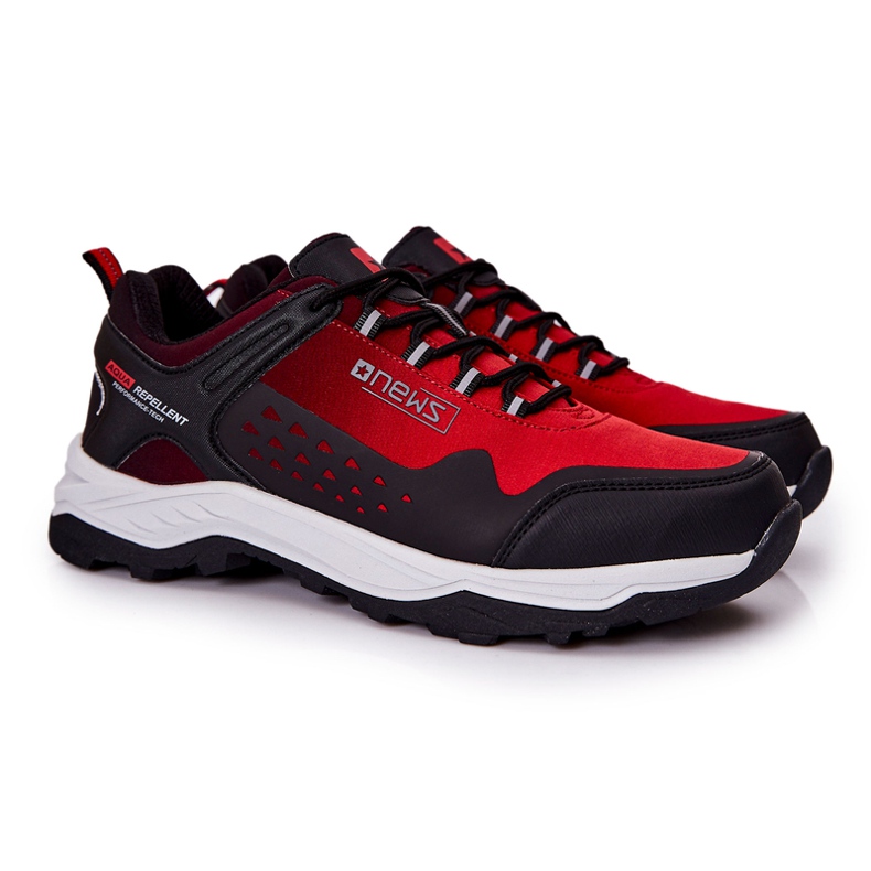PE1 Herren Sportschuhe Gebunden Rot Grenberd schwarz
