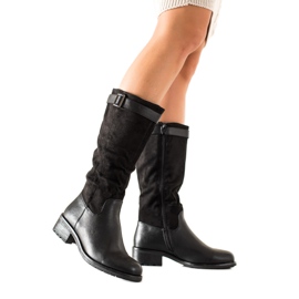 Lovery Bequeme schwarze Stiefel