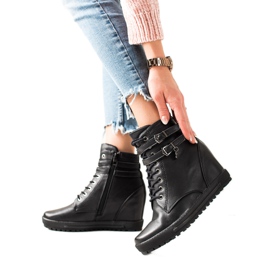 Goodin Schnürstiefeletten schwarz