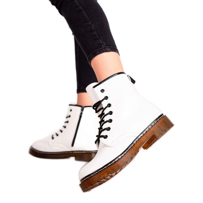 Lucky Shoes Bequeme weiße Trapper