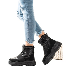 TRENDI Lässige Schneestiefel schwarz