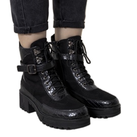 Canales schwarze Damenstiefel