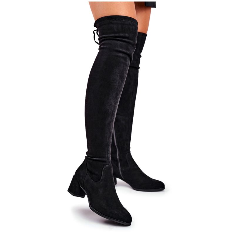 Damenstiefel Sergio Leone Lycra schwarz KZ281