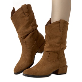 Francis warme kamelfarbene Cowboystiefel braun