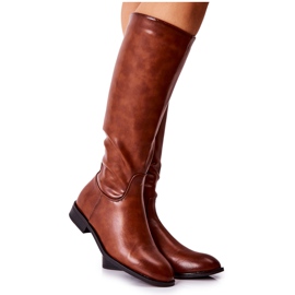 PG1 Warme Lederstiefel Braun Estil