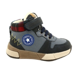 Jungenstiefel mit dem Fur of American Club GC27 Marine Blue blau