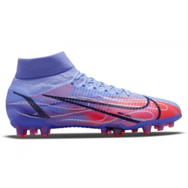 Nike Superfly 8 Pro Km Ag M DJ3978-506 Fußballschuhe violett-blau blau