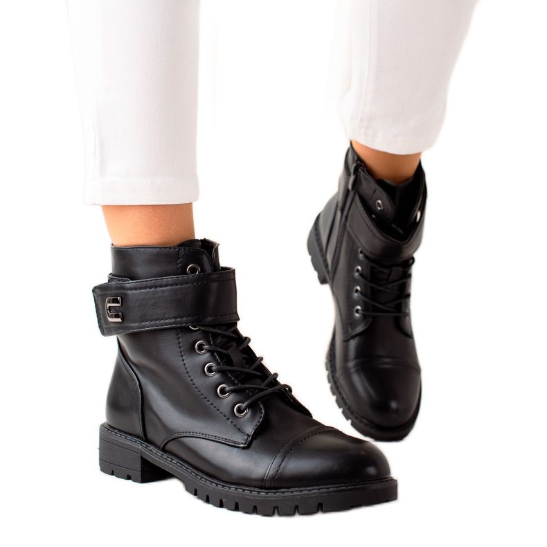 Cink Me Klassische Schnürstiefel schwarz