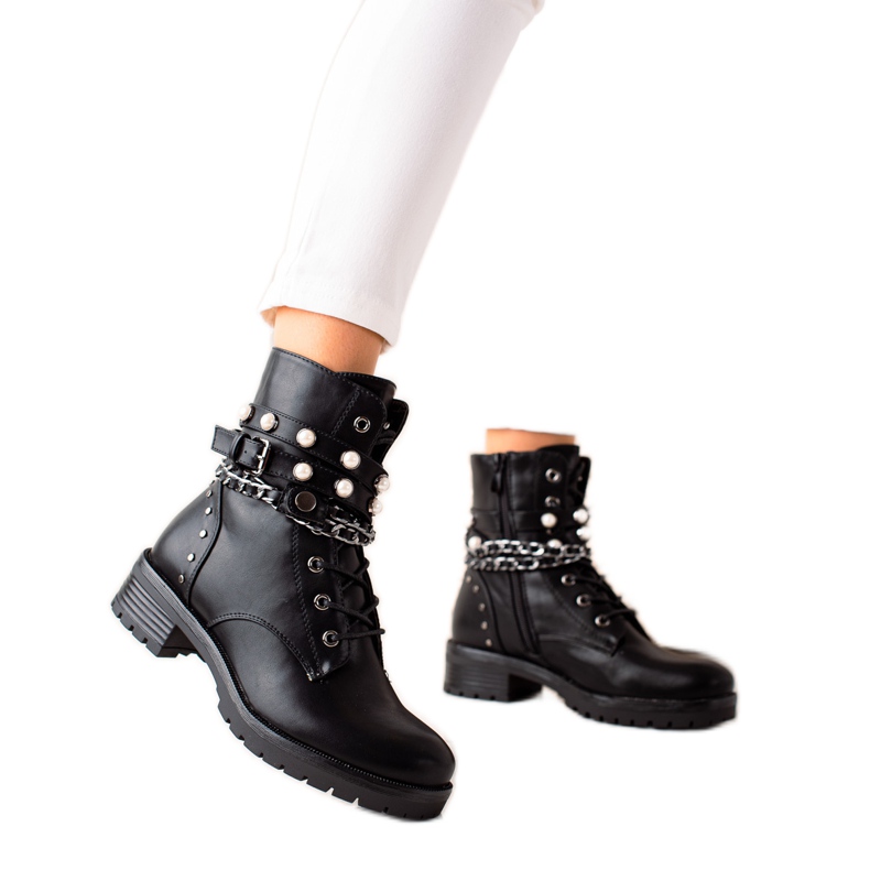 Bestelle Schwarze Arbeiter mit Strasssteinen