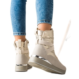 Weide Klassische Schneeschuhe beige