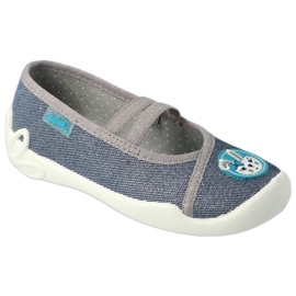 Befado Kinderschuhe 116Y298 marineblau grau