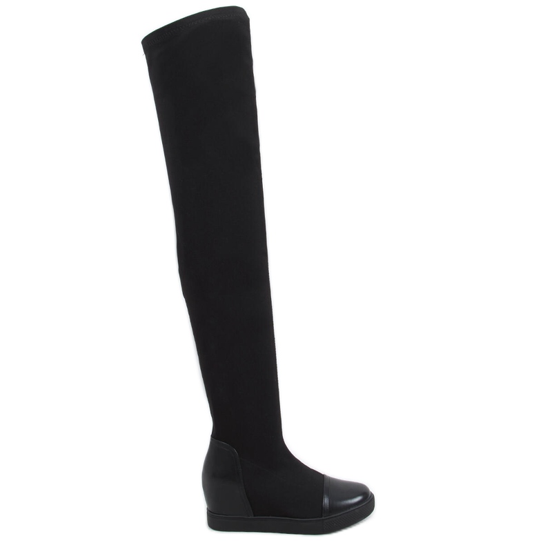 Sock Boots auf dem Keil Futura Black schwarz