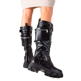 Seastar Arbeiterstiefel mit Tasche schwarz