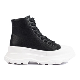 Seastar Turnschuhe auf der Plattform schwarz