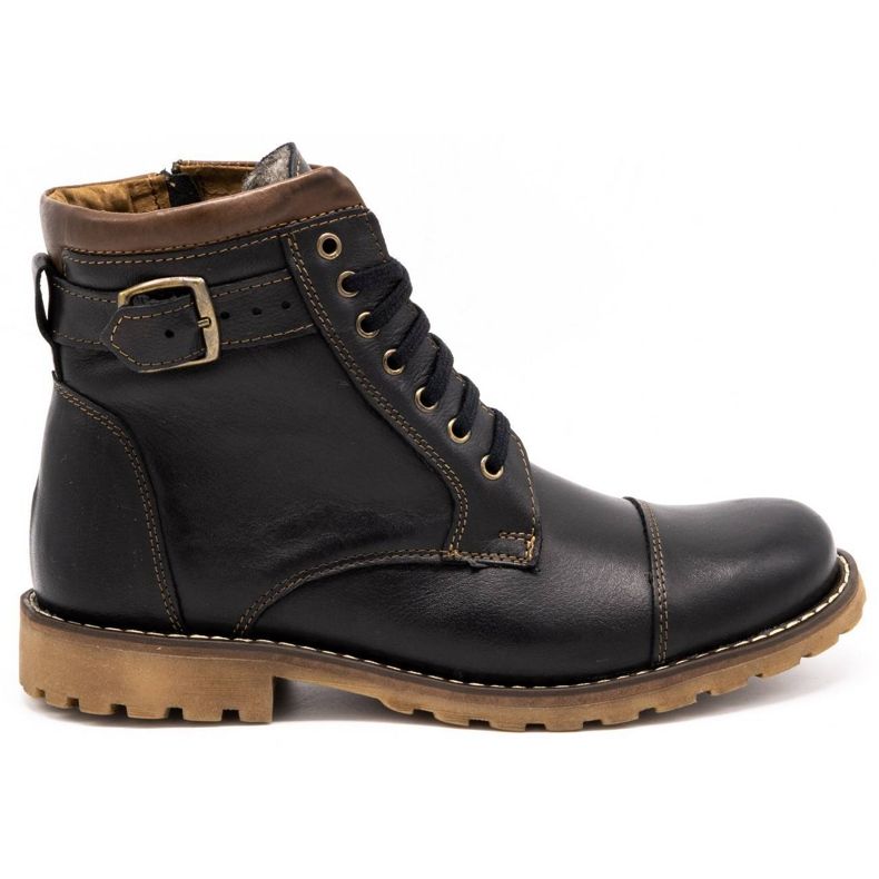 Olivier Herrenleder Lederstiefel 910MP Schokoladenbraun