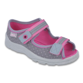 Befado Kinderschuhe 969Y126 rosa grau