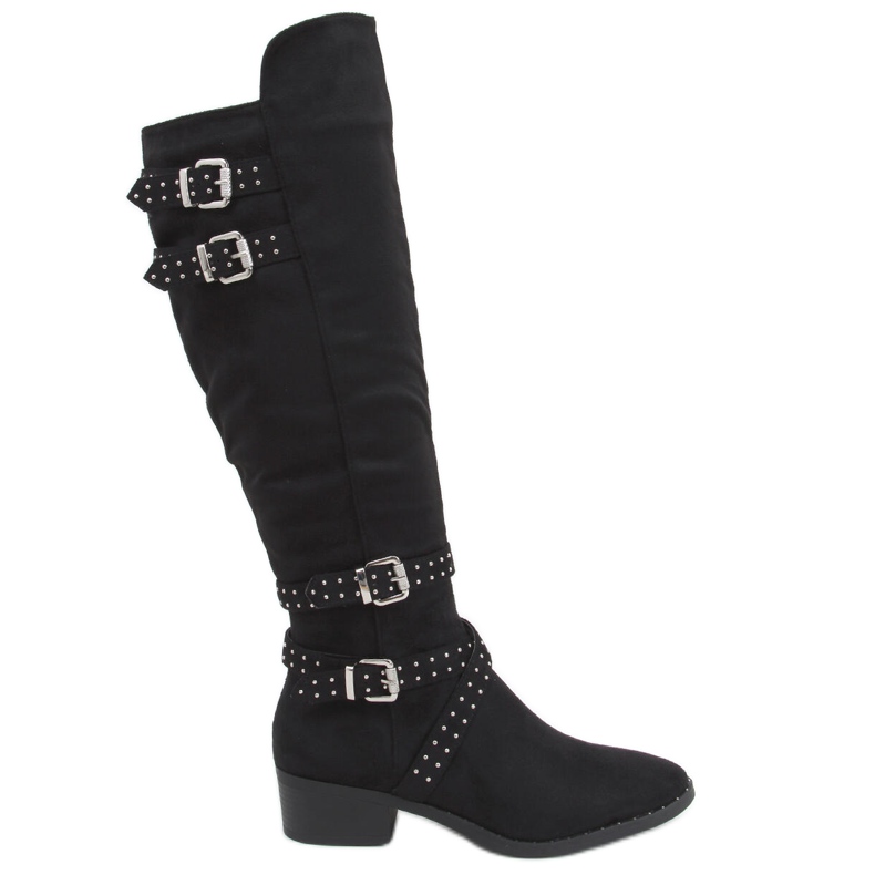Zettu Black Damen Reitstiefel schwarz