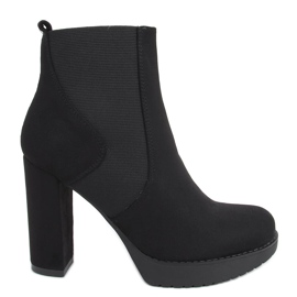 Milo Schwarze High Heels und Plateaustiefel