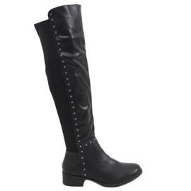 Reitstiefel mit flexiblem Henn Black Obermaterial schwarz