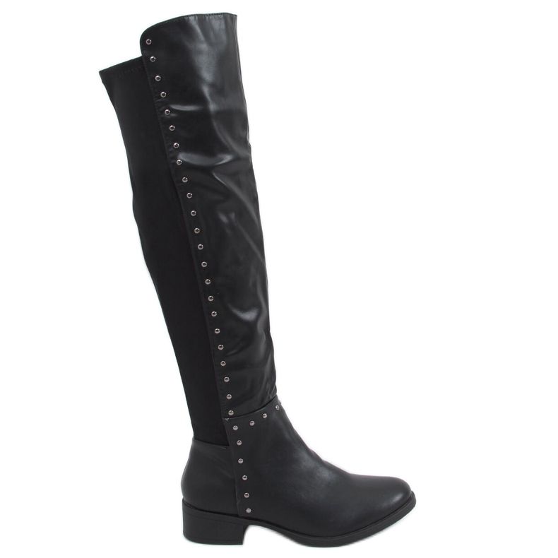Reitstiefel mit flexiblem Henn Black Obermaterial schwarz