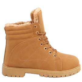 Isolierte Holzstiefel für Damen Polle Camel braun