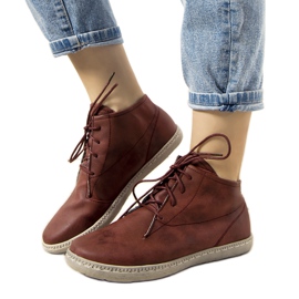 Burgunderrote Keira lässige Damenstiefel rotwein