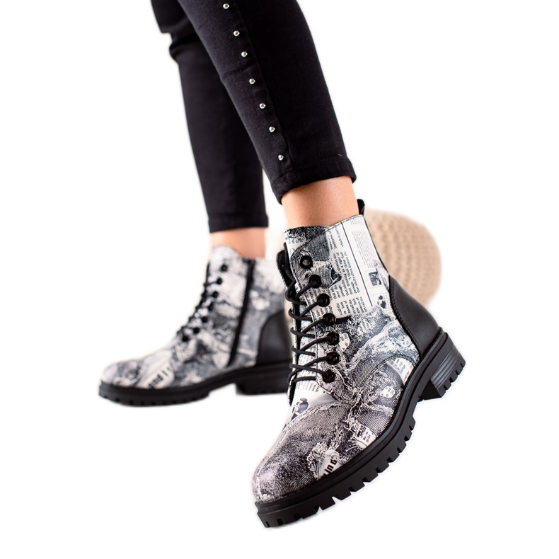 Goodin Modische Arbeiter mit Print weiß