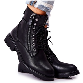Schwarze Mirthbrow Warm Boots mit Reißverschluss