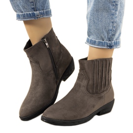 Graue Saucier warme Cowboystiefel