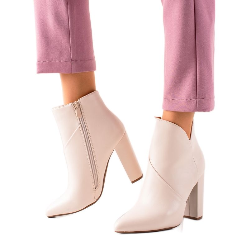 Seastar Stiefel mit hohen Absätzen beige