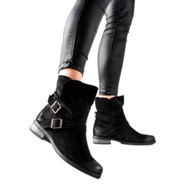 W. Potocki Potocki Schlupfstiefel aus Wildleder schwarz