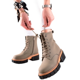 Seastar Trapperstiefel auf der Plattform grün