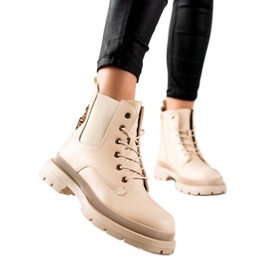Bestelle Stylische beige Stiefel