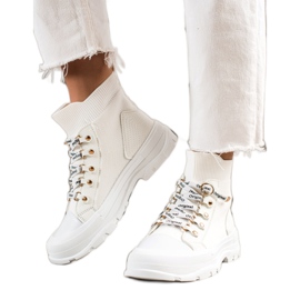 Goodin Mode hohe Turnschuhe weiß