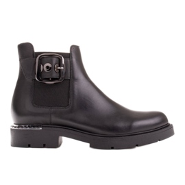Marco Shoes Chelsea-Boots mit dekorativer Schnalle schwarz