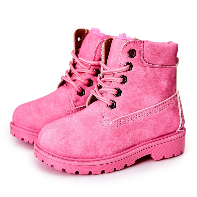 Kinder Trappers Stiefel Rosa Milos