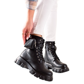 TRENDI Modische Trapper schwarz