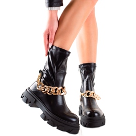 Seastar Glänzende Kettentaschen schwarz