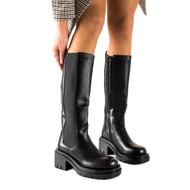 Seastar Bequeme Plateaustiefel schwarz